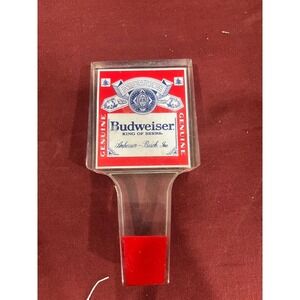 Vintage Budweiser King of Beers Acrylic Beer Tap Handle